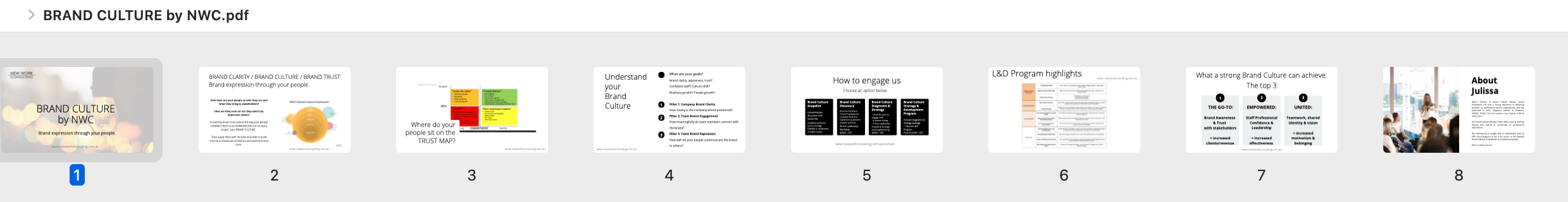 Brand Culture by NWC slide deck image